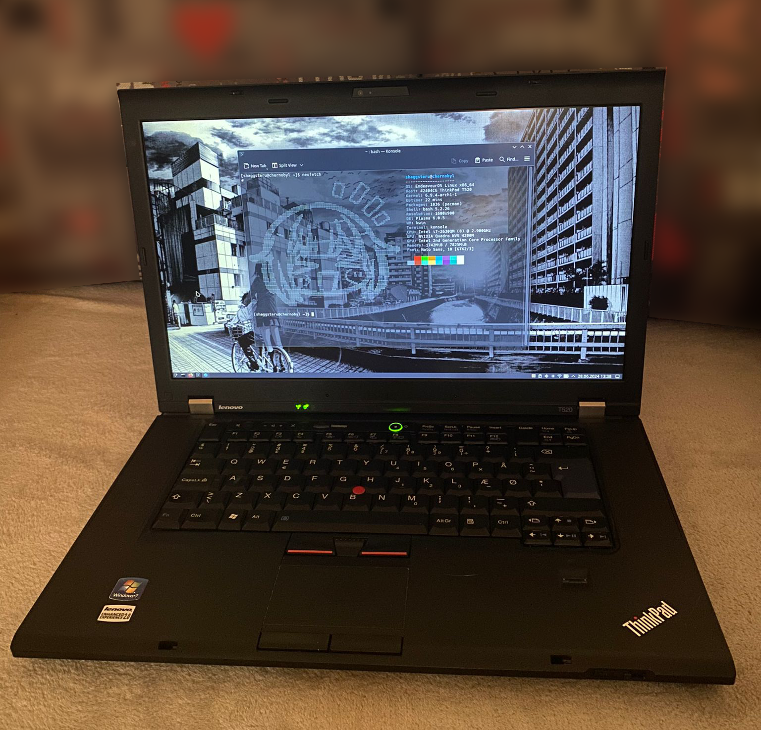 Photo of my Thinkpad T520